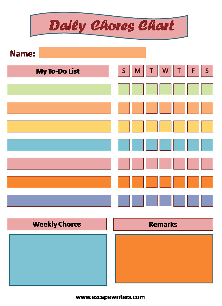 Complete List Of Age Appropriate Chores For Kids With Printable Chart ...